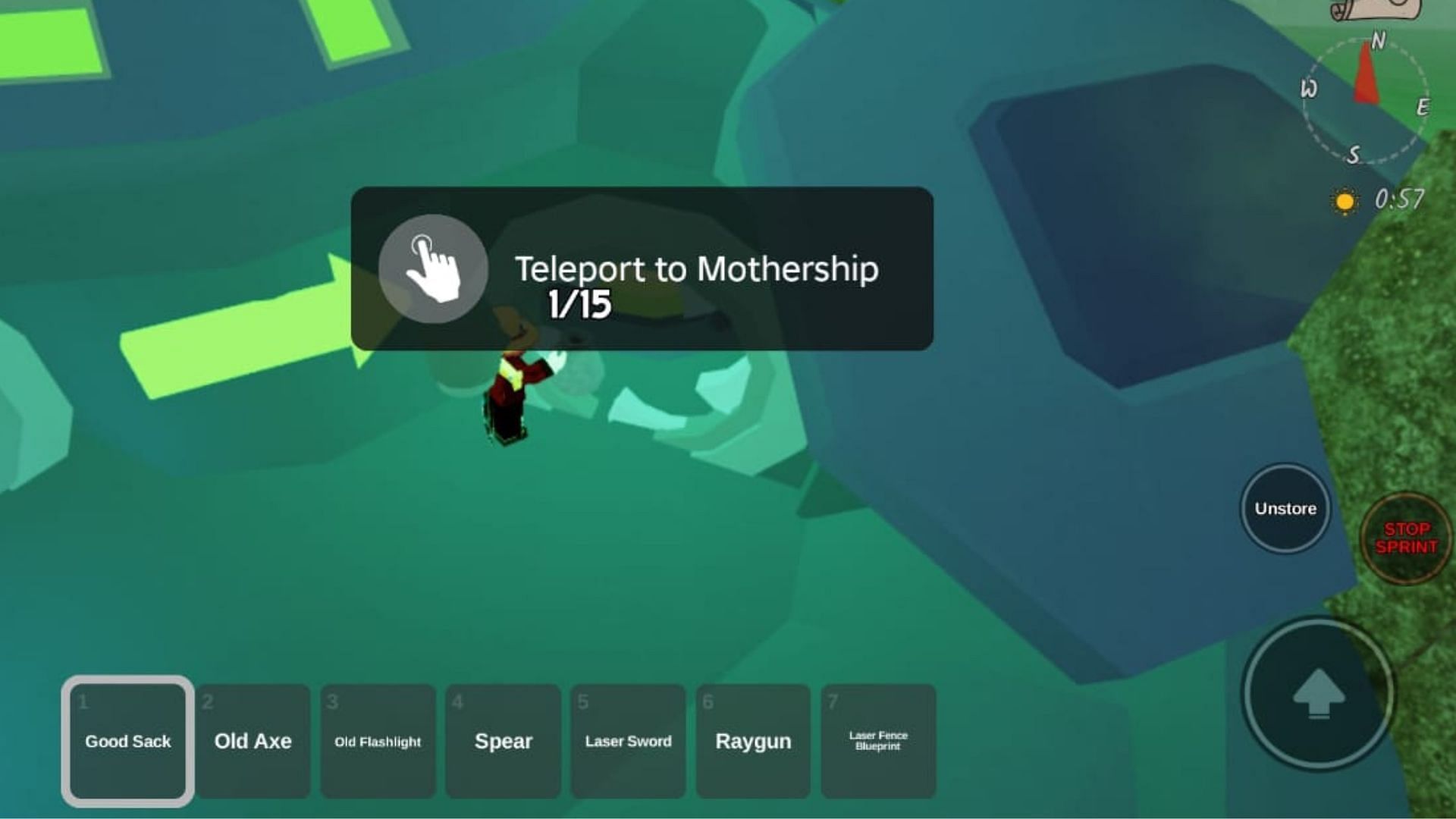 Enter the Mothership only when prepared (Image via Roblox)
